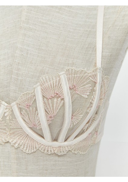 Yeni Sezon Balenli Dolgusuz Dantelli Fantezi Straplez Sütyen modelleri