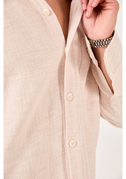 X-0001 Ayaklı Yaka Tek Cepli Uzun Kol Gömlek modelleri