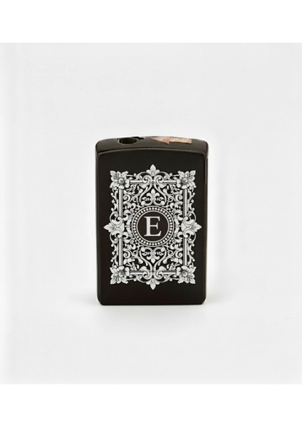 E Harfli Detaylı Kişiye Özel Harf Baskılı Gazlı Çakmak