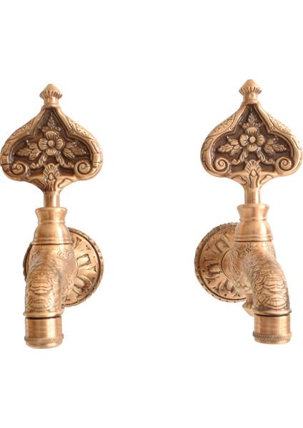 Ikili Desenli Perlatörlü Antik Osmanlı Musluk fiyatları