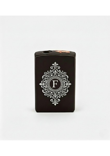 F Harfli Detaylı Kişiye Özel Harf Baskılı Gazlı Çakmak