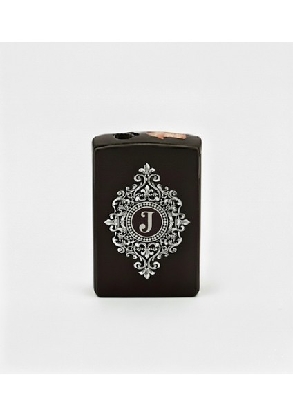 J Harfli Detaylı Kişiye Özel Harf Baskılı Gazlı Çakmak