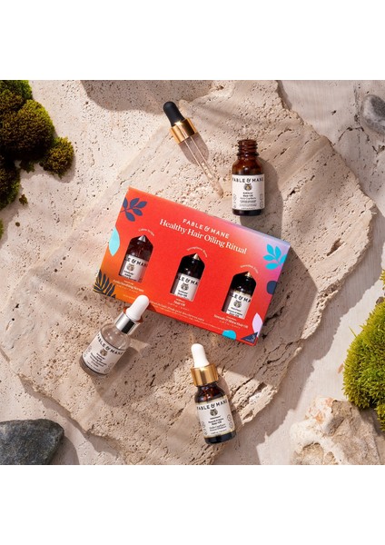 Healthy Hair Oiling Ritual - Saç Bakım Seti 3 x 14.4ml modelleri