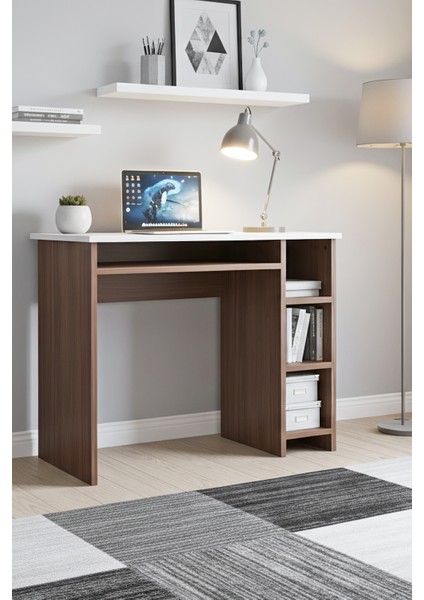 Junıor Plus Çalışma Masası Öğrenci Ofis Bilgisayar ve Çok Amaçlı Kullanım 45X90 cm Milano & Beyaz fiyatları