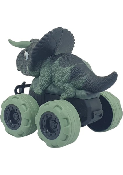 Sürtmeli Dinazor Arabalar cm - H-20 - Triceratops - Yeşil fırsatları