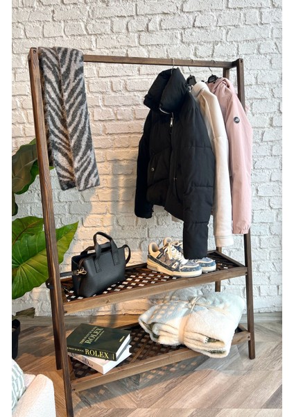 Ahşap Konfeksiyon Askılık, Ahşap Kıyafet Düzenleyici Portmanto