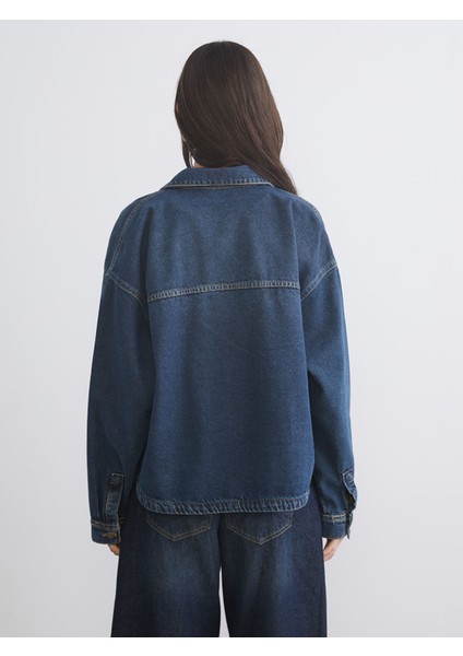 Yeni Sezon Oversize Kadın Jean Gömlek Ceket fırsatları