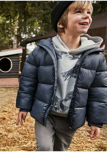 4416-83 Erkek Çocuk Indigo Mont