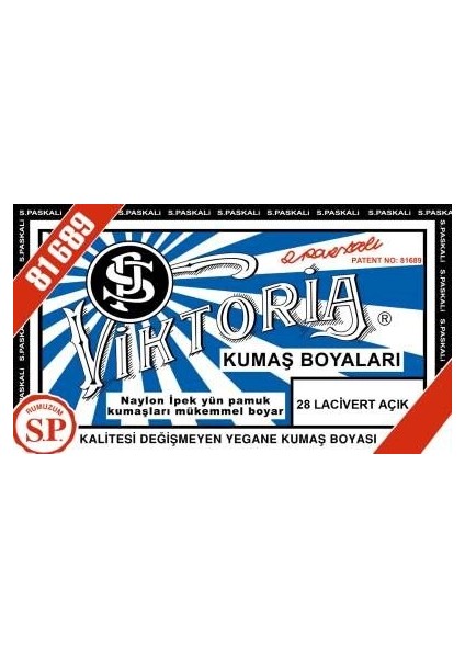 Toz Kumaş Boyası 28 Lacivert Açık