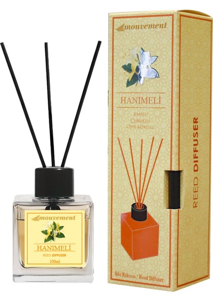 Hanımeli Çiçeği 100 ml Bambu Çubuklu Oda Kokusu – Doğal ve Çiçeksi Bir Ferahlık