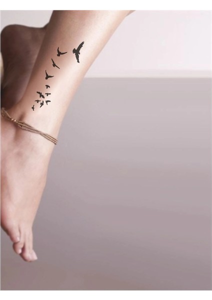 Göçmen Kuş Dansı Tattoo Geçici Dövme Şablonları Kına Kalıpları fiyatları