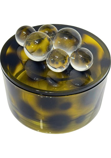 Cam Leopar Desen Haki Yeşil Dekoratif Kutu fırsatları