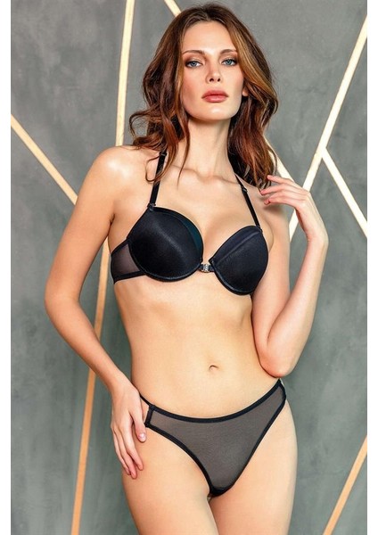 Arias Closet Balenli Destekli Dolgulu Askıları Çıkabilen Önden Açılan Sırt Dekolte Sütyen ve String Takım fiyatları