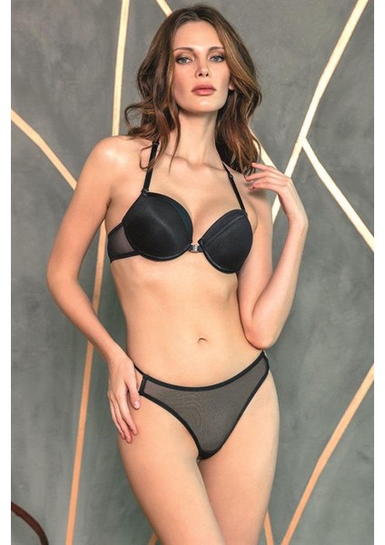 Arias Closet Balenli Destekli Dolgulu Askıları Çıkabilen Önden Açılan Sırt Dekolte Sütyen ve String Takım modelleri