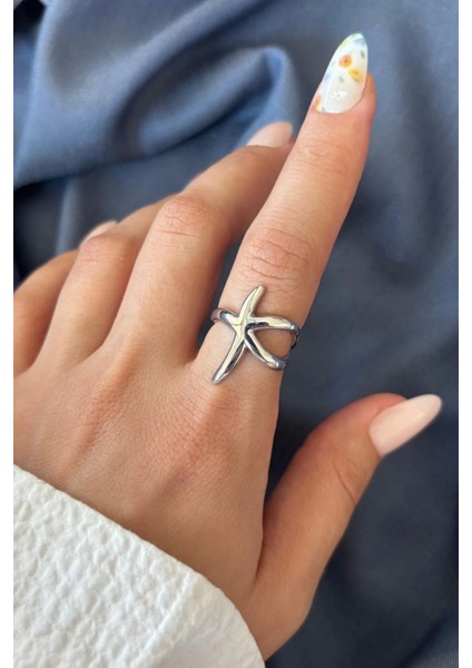 Yeni Sezon Starfish Tasarım Ayarlanabilir Kadın Yüzük modelleri
