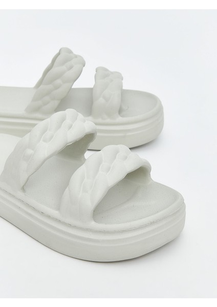 Yeni Sezon Çift Bantlı Kadın Terlik modelleri