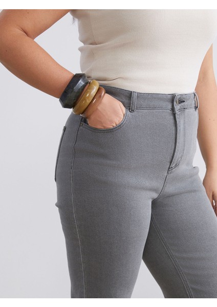 Yeni Sezon Büyük Beden Straight Fit Kadın Jean Pantolon modelleri