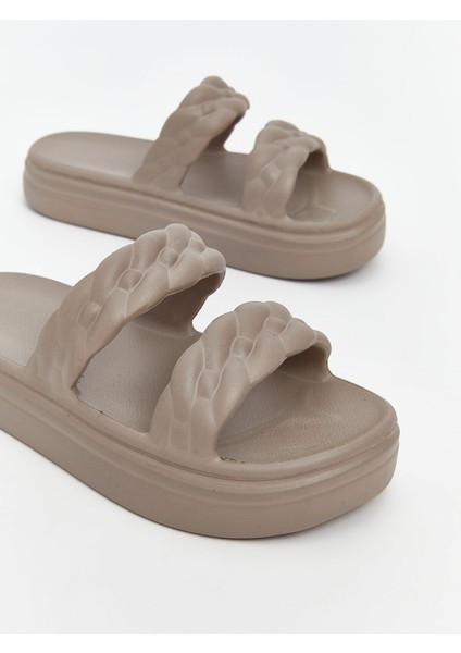 Yeni Sezon Çift Bantlı Kadın Terlik modelleri