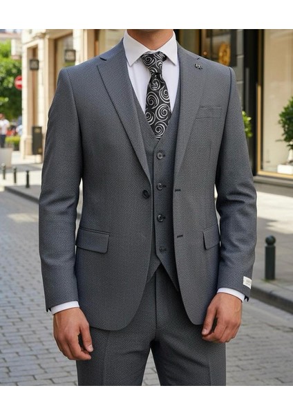 Mavi Yelekli Takım Elbise Modern Fit fiyatları