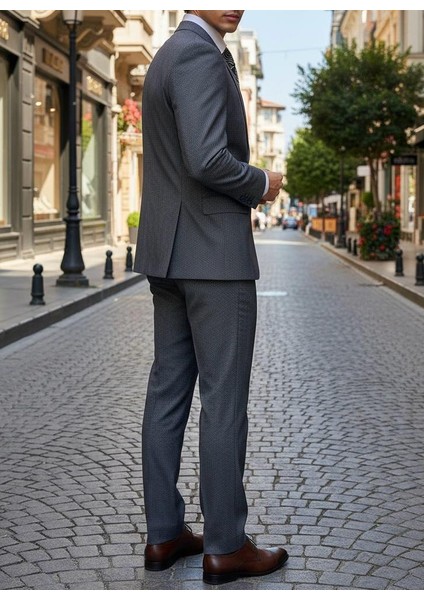 Mavi Yelekli Takım Elbise Modern Fit modelleri