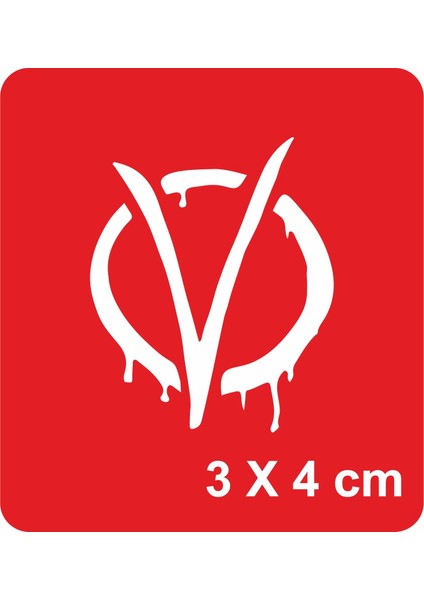 V For Vendetta Tattoo Geçici Dövme Şablonları Kına Kalıpları