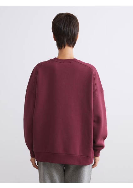 Yeni Sezon Baskılı Oversize Kadın Kalın Sweatshirt fırsatları