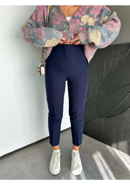 Zr Model Orijinal Marka Fileto Detaylı Kumaş Pantolon Dar Paça Pantolon modelleri