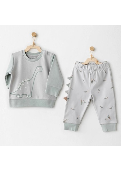 Mummy S Snuggle Saurus 2'li Bebek Takım Green