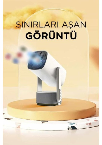 K2 Taşınabilir Sinema Projektörü 4K Şarjlı Bluetooth Akıllı Projeksiyon