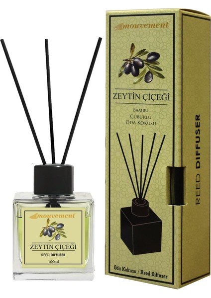 Zeytin Çiçeği 100 ml Bambu Çubuklu Oda Kokusu – Saf ve Doğal Bir Ferahlık Yaratın