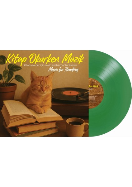 Kitapokurken Müzik -Transparanyeşil Plak