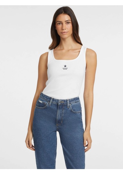 Jeans Kadın Beyaz Top W4YP48KA0H1-G011