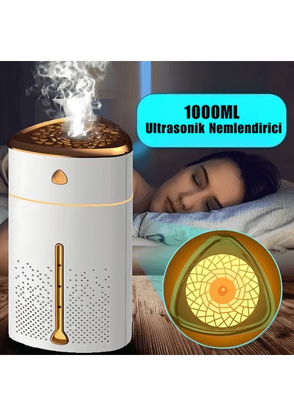 Hava Nemlendirici Humidifier LED Işıklı 1000ML fiyatları