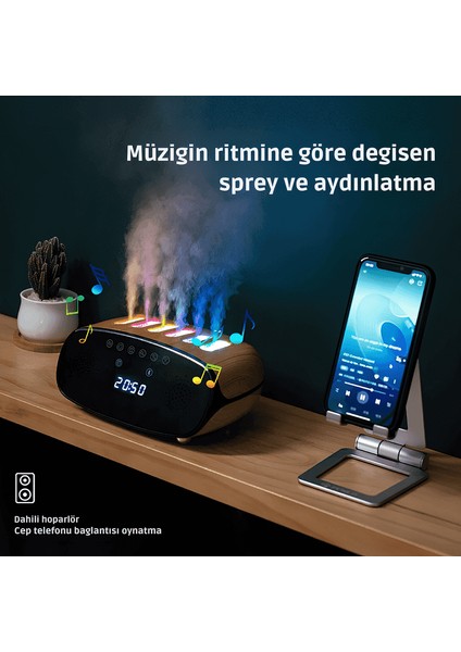 Çok Fonksiyonlu Aroma Dijital Spekaer Nemlendirici indirimleri