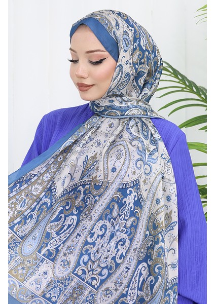 Etnik Desen Janjan Şal 70306-04 Indigo fiyatları