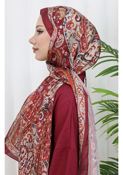 Etnik Desen Janjan Şal 70306-15 Bordo modelleri