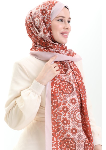 Desenli Soft Şal 70297-13 Kiremit Pudra fiyatları