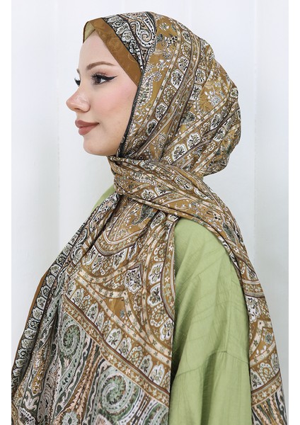 Etnik Desen Vual Şal 70303-03 Gold modelleri