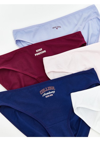 Yeni Sezon Baskılı Bikini Külot 5'li modelleri