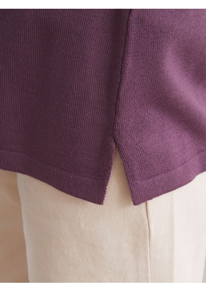 Yeni Sezon Bisiklet Yaka Taşlı Kadın Triko Kazak modelleri