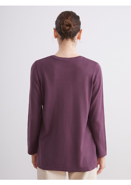 Yeni Sezon Bisiklet Yaka Taşlı Kadın Triko Kazak fırsatları