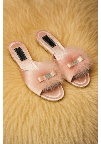 Kadın Giyim Tüy & Taş Detaylı Çeyizlik - Hediyelik Terlik LL.GC171.001 fiyatları