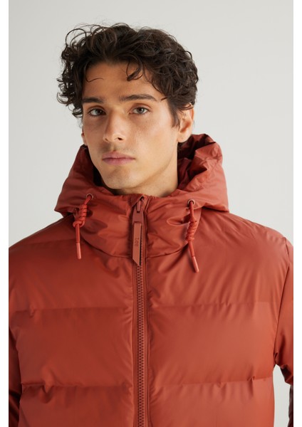 Regular Fit Normal Kesim Kapüşonlu Cepli Şişme Puffer Mont fırsatları