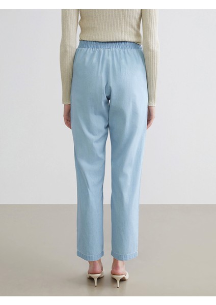 Yeni Sezon Beli Lastikli Carrot Fit Kadın Jean Pantolon indirimleri