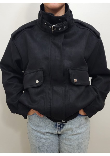Yeni Sezon Süet Kısa Bomber Ceket modelleri