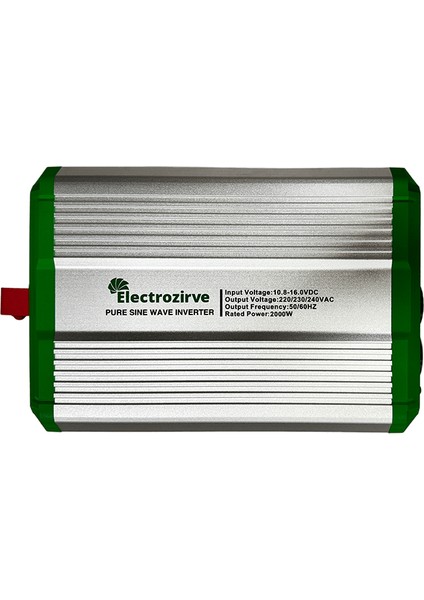 Ic Serisi 12V 2000 Watt Tam Sinüs Inverter