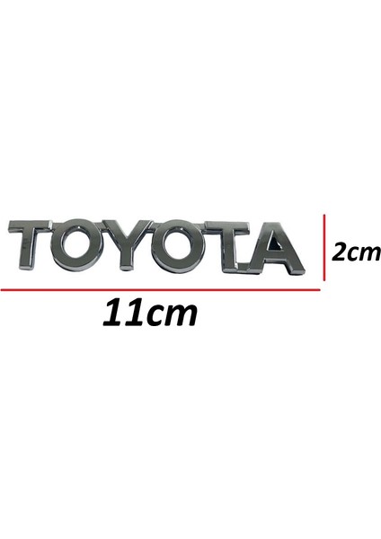 Toyota Yazı Corolla 07-18/yaris 06-14 Arka (Toyota Yazısı)
