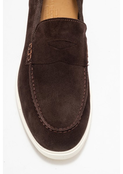 Erkek Düz Taban Loafer Gerçek Süet Deri Mc 21289 Kahverengi fiyatları