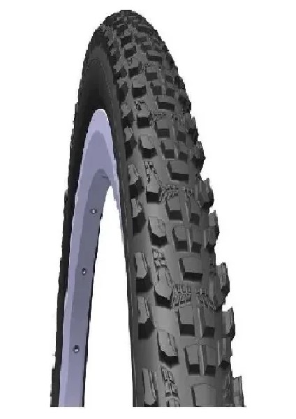 Rubena 24 Jant 24X2.10 3mm Zırhlı Bisiklet Dış Lastiği Siyah V85