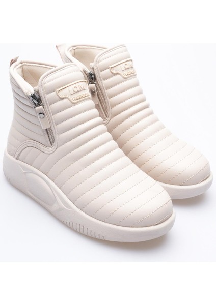 Kadın Deri Bot Fermuarlı Bej Tareo fiyatları